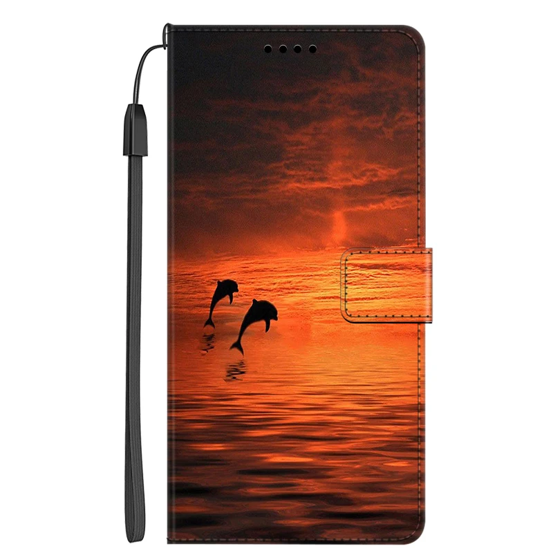 Elegant Flip Leather Wallet Cover with Stand - Premium Protection Case and Card Holder