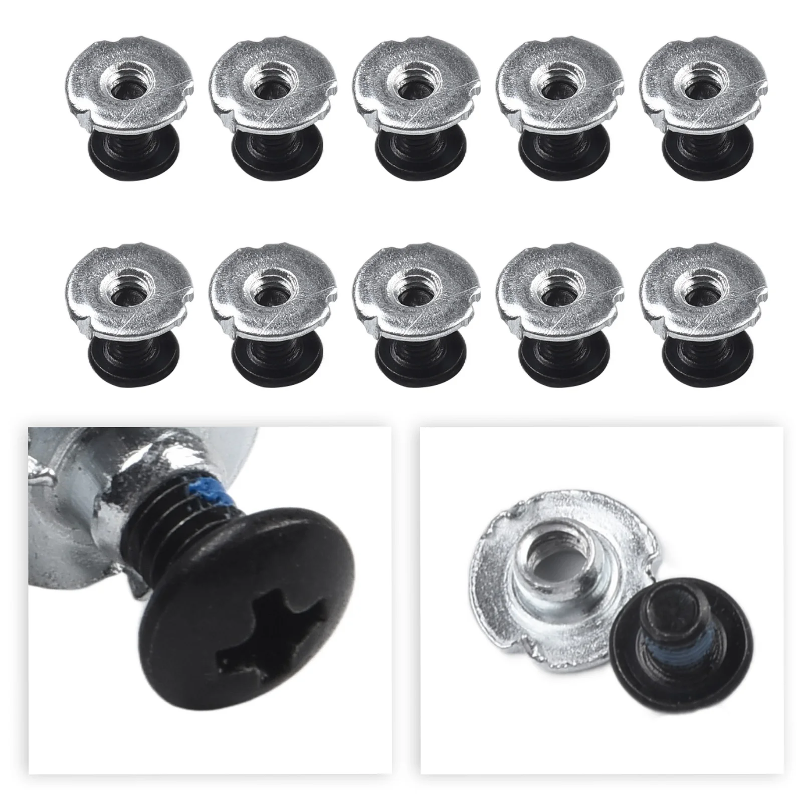 For Skate Shoes Skate Repair Screws Roller Replacement Parts Repair Black Screws Sturdy Construction