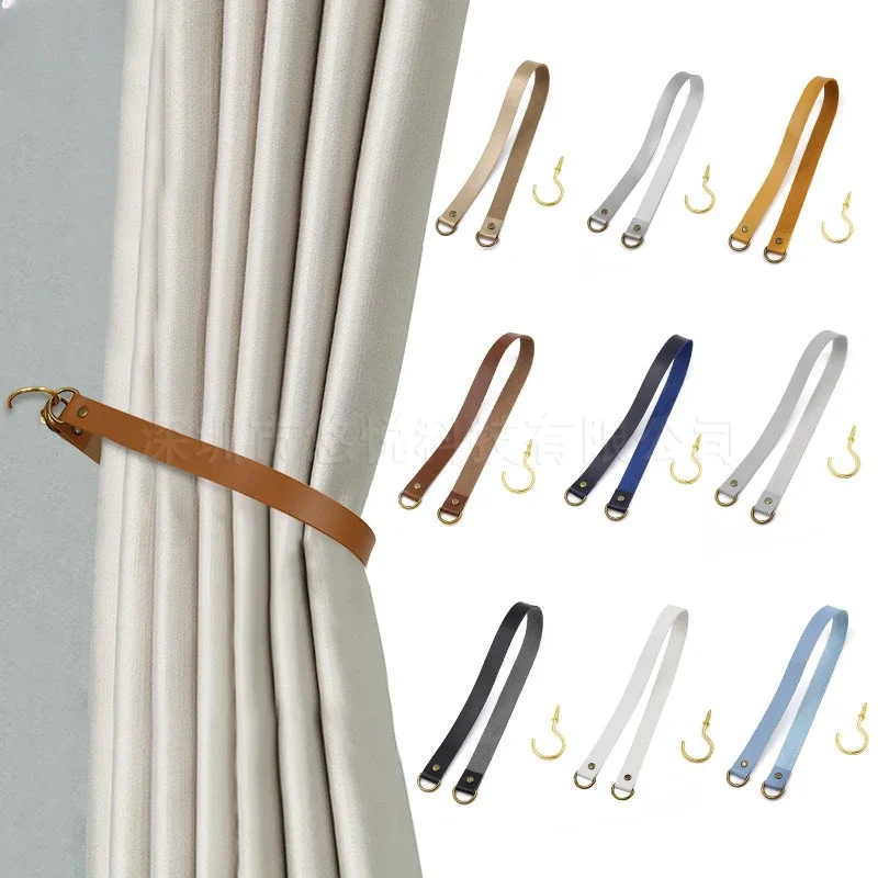 Curtain Tie Backs Leather Curtain Tie Backs Curtain Holder Clip Buckle Rope
