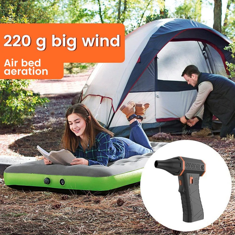 180000RPM Turbo Jet Fan Electric Air Duster Adjustable Wind Speed Turbo Violent Blower Rechargeable Blower Car Dry Cleaning Tool