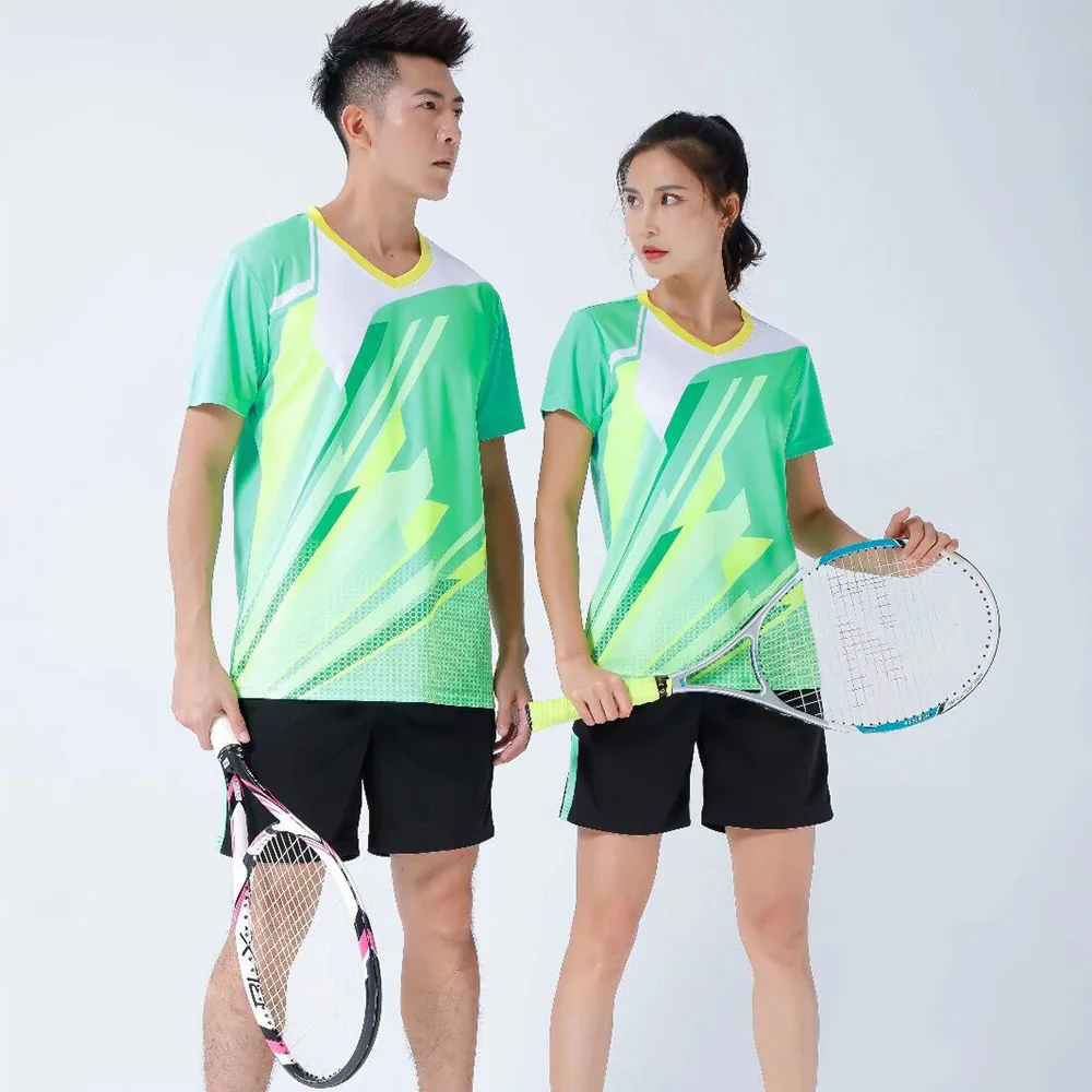 Sport T Shirt Badminton Table Tennis Clothes Set Table Tennis Jersey Sets Men Women Quick Dry 2 Piece