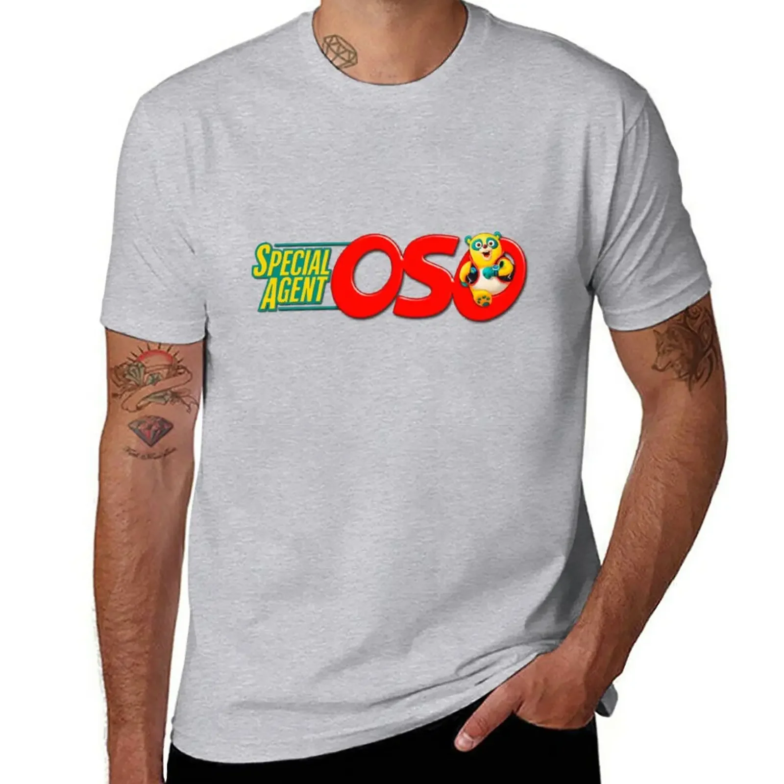 

2024 aesthetic men t shirt Special Agent Oso cartoon shows 2024 casual T-Shirt custom short sleeves pure cotton tops streetwear