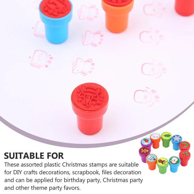 10pcs Graffiti Stampers Painting Stampers DIY Drawing Graffiti Stamp Toys 3