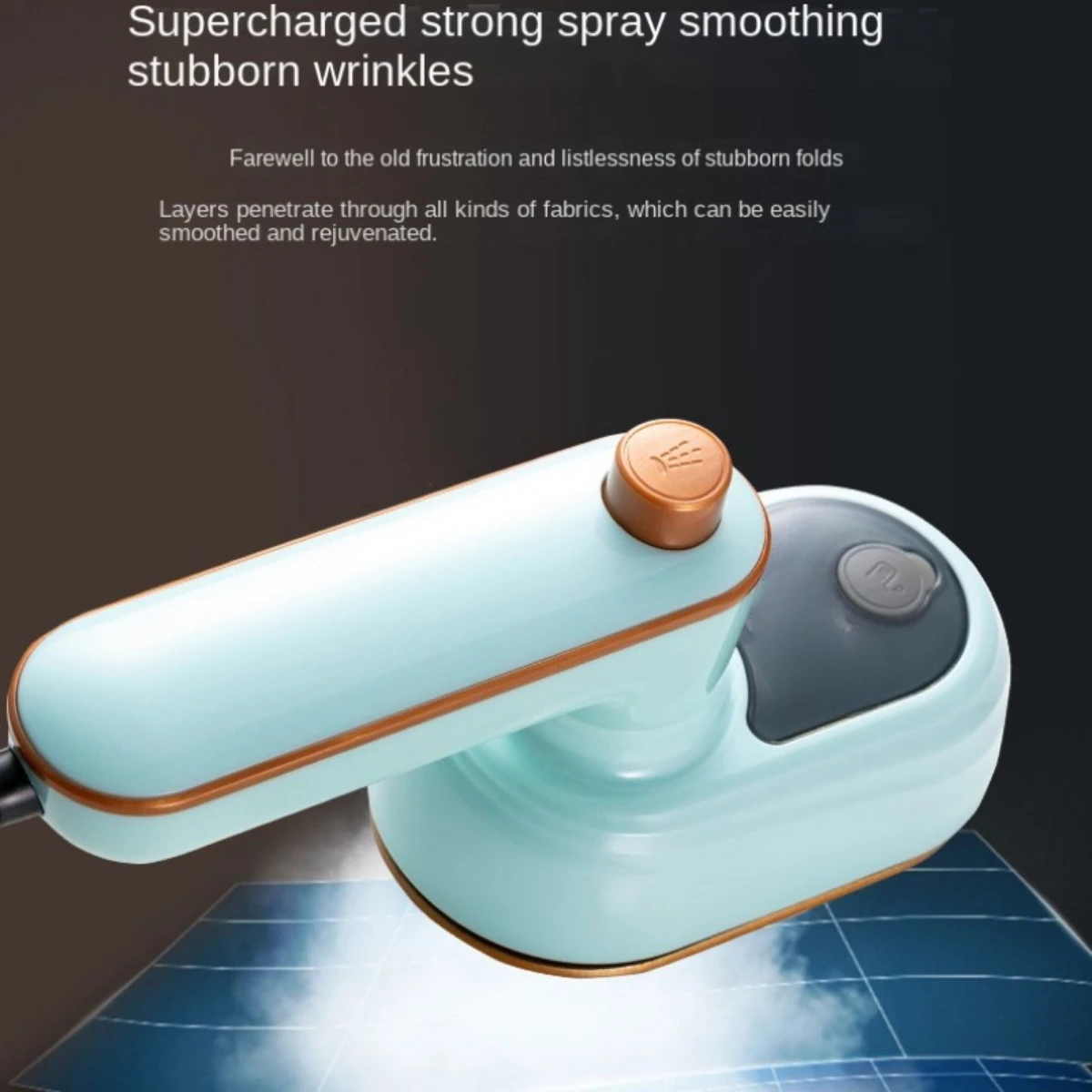 Mini ironing machine can rotate 180 degrees, travel ironing clothes, professional home fast heating wired small electric iron 3