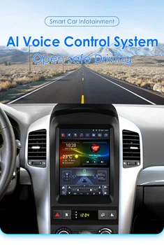 Autoradio Android 14, 9,7 pulgadas, para Chevrolet Captiva 2006-2012, reproductor de vídeo multimedia, GPS, navi, Audio estéreo, 2din, pantalla táctil Carplay 1