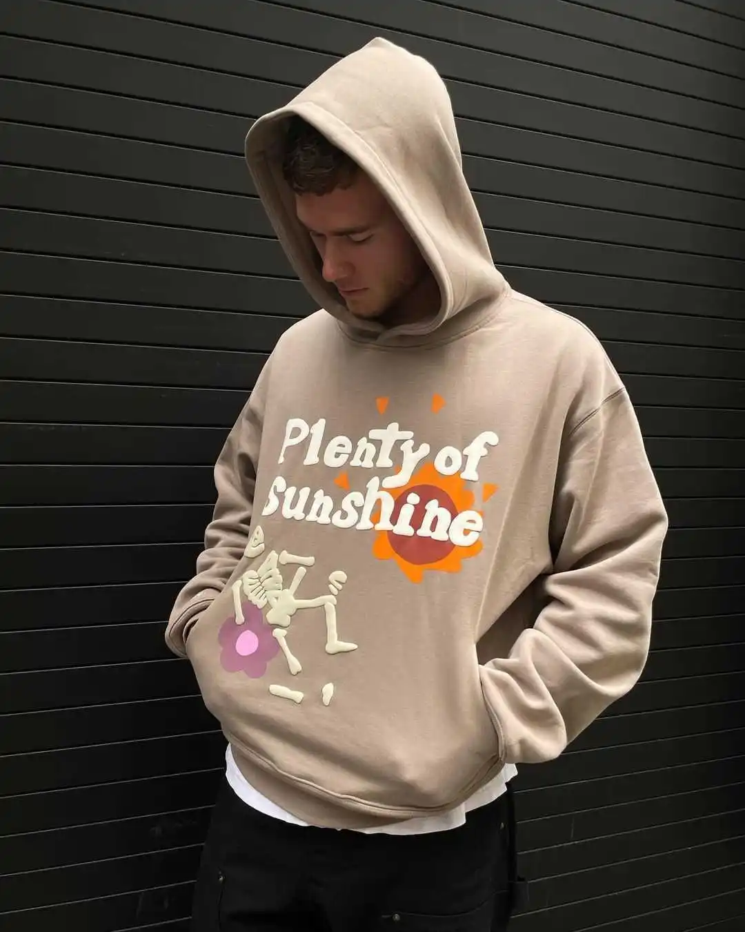 High Quality Punk Ladies Skull Printed Hoodies Sweatshirt Vintage Loose Harajuku Gothic Grunge Y2k Women'S Tops Streetwear Men