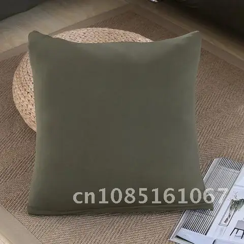 

Solid Color Cushion Cover 2pcs matching Pattern with Sofa Cover 45*45cm Throw Pillow Cases for Car Hotel Home Decoration