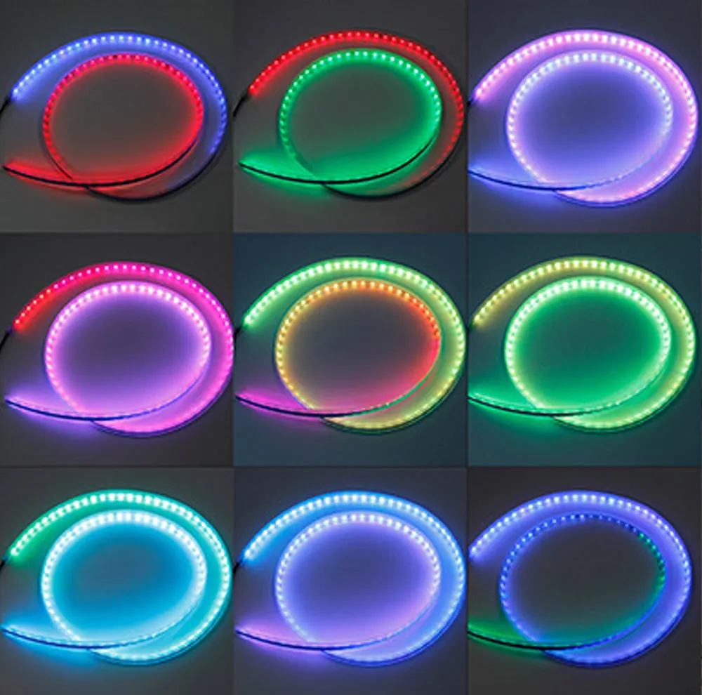 RXZ APP Fernbedienung RGB Led Bunte Auto Scheinwerfer Streifen 12v Universal für Auto Haube Dekorative Licht Tagfahrlicht – Detail 10