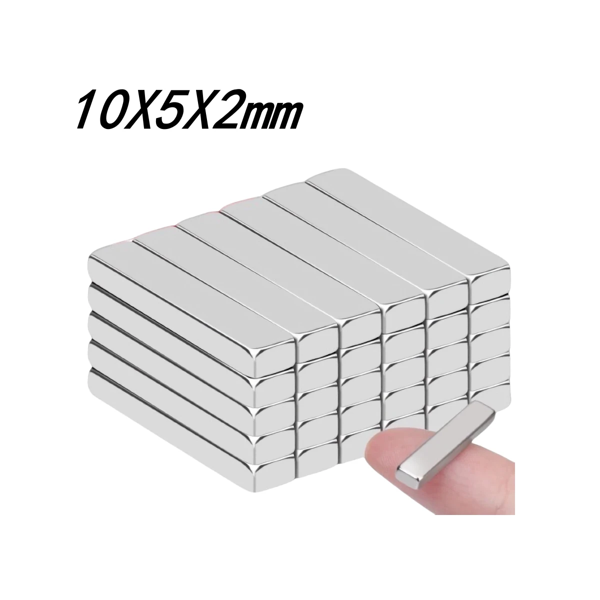 

NdFeB N3510X5X2mm Rectangular Neodymium Permanent Magnet Strong Super Powerful Block Magnet Square Shaped Magnetic Material