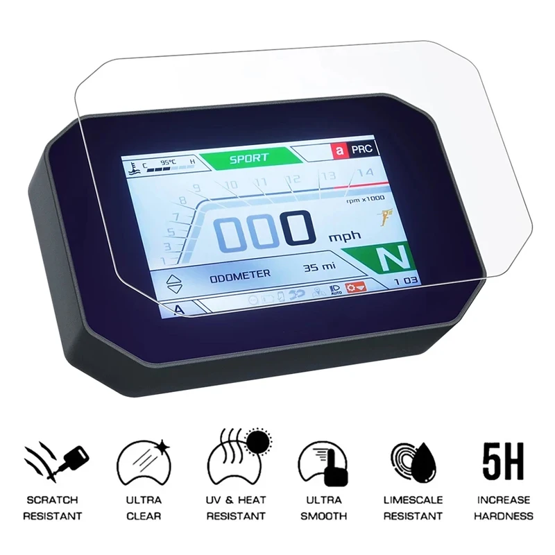 Motorcycle Dashboard HD Anti-Scratch TFT Screen Protector Film