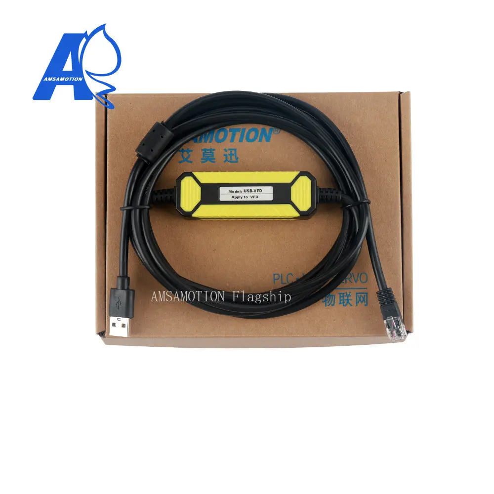

USB-VFD Кабель для программирования подходит для Delta VFD-E/EL/ED/CH2000 Series, преобразователь частоты VFD-USB01 RJ45