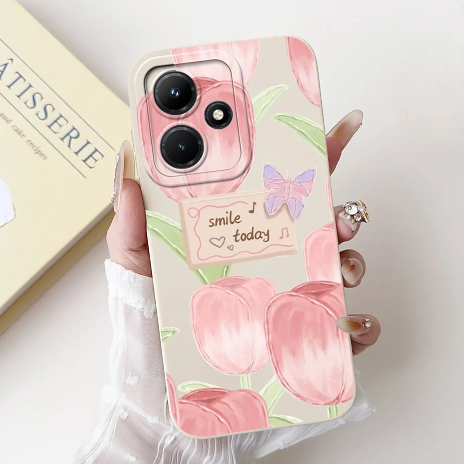 Chic Lens Protective Soft Silicon Phone Case with Cute New Design