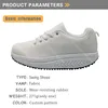 Spring Autumn Women's Swing Shoes Mesh Woman Platform Footwear Female Nurse Shoe Medical ECG Medicine Print Sneakers 5