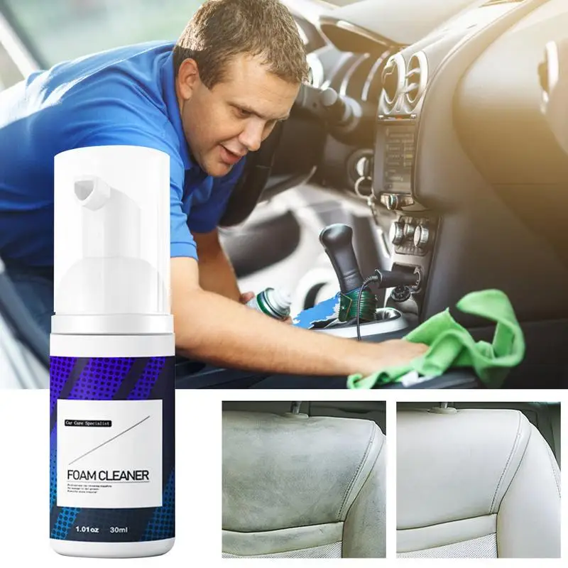 

Car Foam Cleaner 30/120ml Quick Car Cleaning Spray Car Interior Multi-purpose Anti-aging Cleaner Tools Anti-aging Cleaner Tools