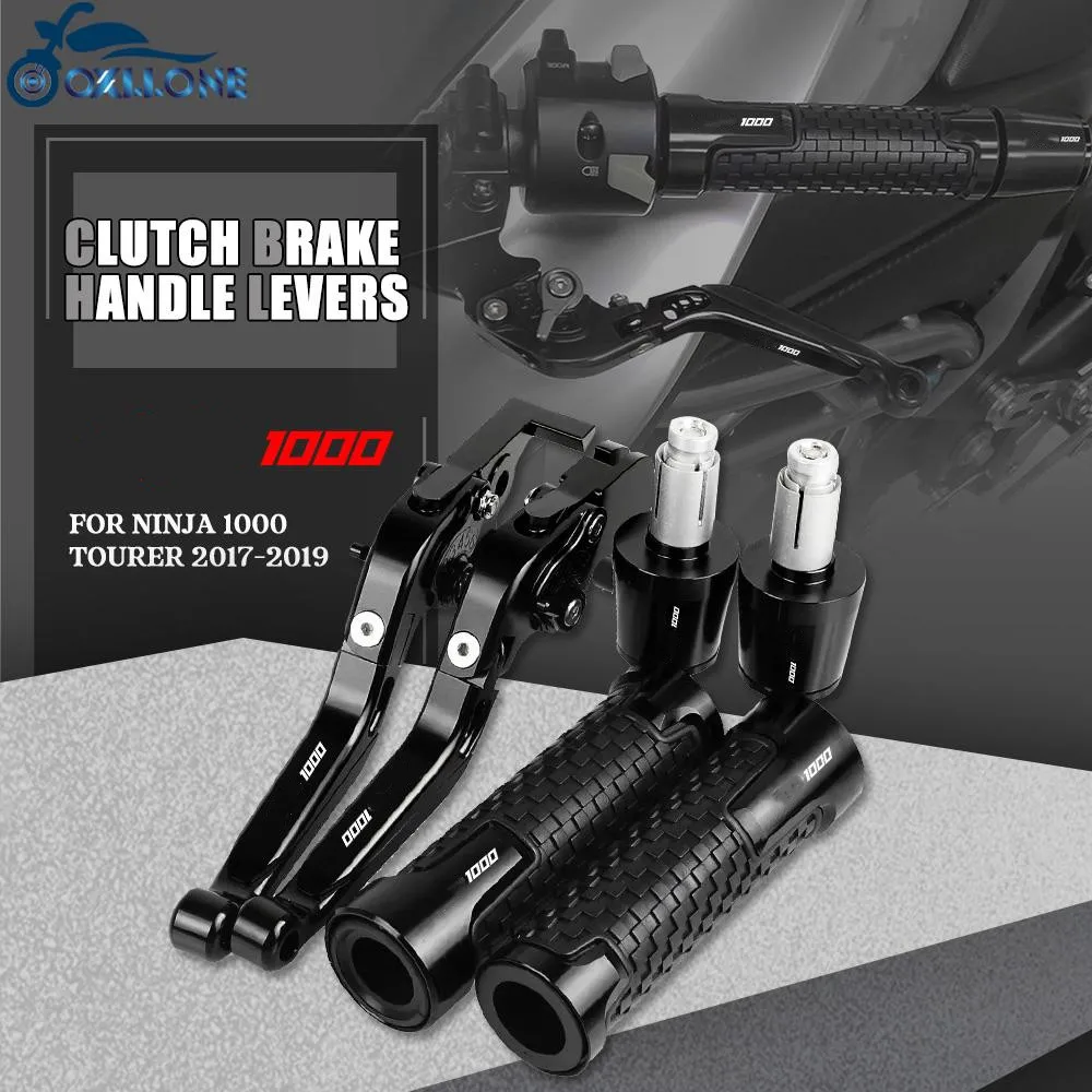 

NINJA1000 Tourer Motorcycle adjustable Brake Clutch Levers Handlebar Hand Grip end For KAWASAKI NINJA 1000 Tourer 2017 2018 2019