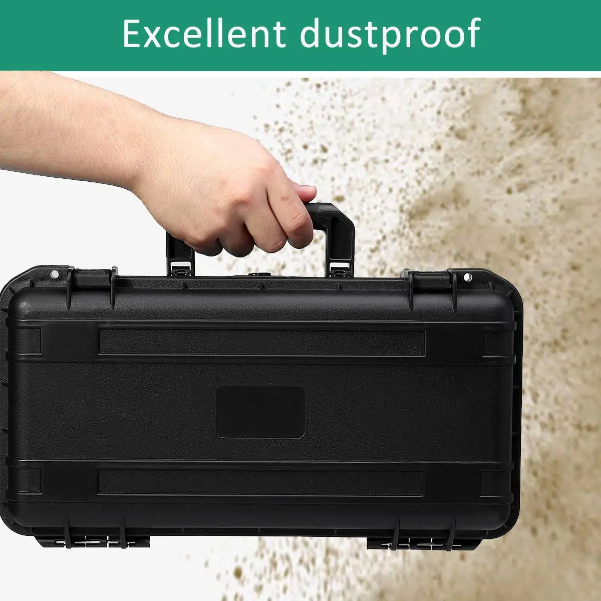Waterproof Protective Safety Instrument Tool Box Shockproof Toolbox Sealed Tool Case Impact Resistant Suitcase With Sponge 4