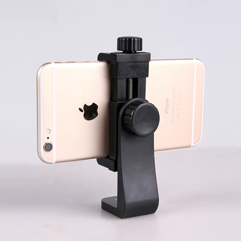 Phone Tripod Holder Mount Head 1/4" Screw Adapter Rotatable Digtal Camera Bracket Selfie Lens Monopod Adjustable Ring Light