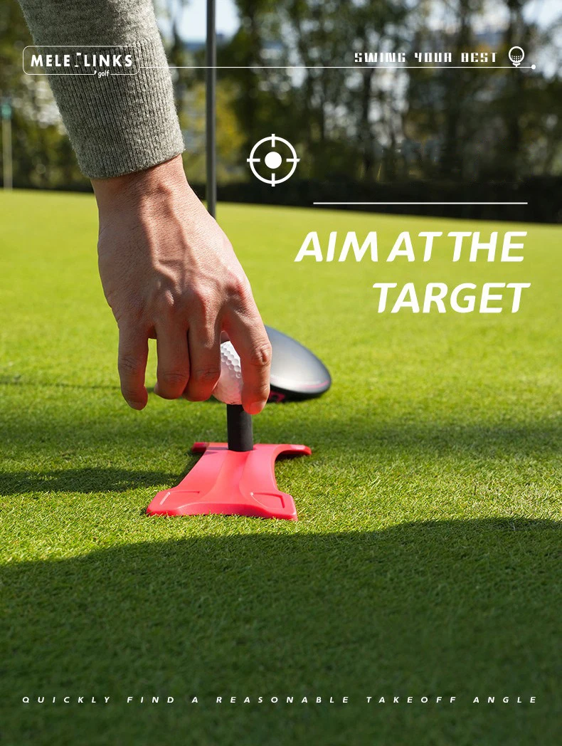 Portable Launch Rocket Mat + 2 Black Golf Tee Golf X Tee Golf Power Launch Set Elevates Ball And Improves Aim For Indoor Outdoor