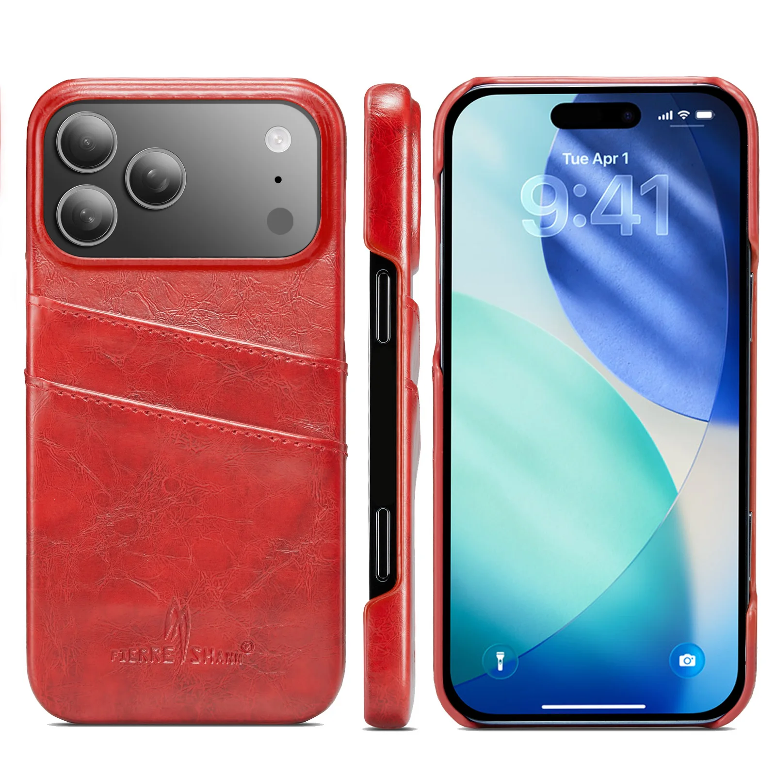 Luxurious Leather Wallet Phone Case with Card Slots and Shockproof Protective Cover
