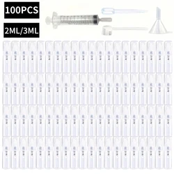 Compact Refillable Travel Atomizer - Odorless, BPA - Free Clear Mini Spray Bottles for Perfume and Cosmetics (100 Pack) (Clear)