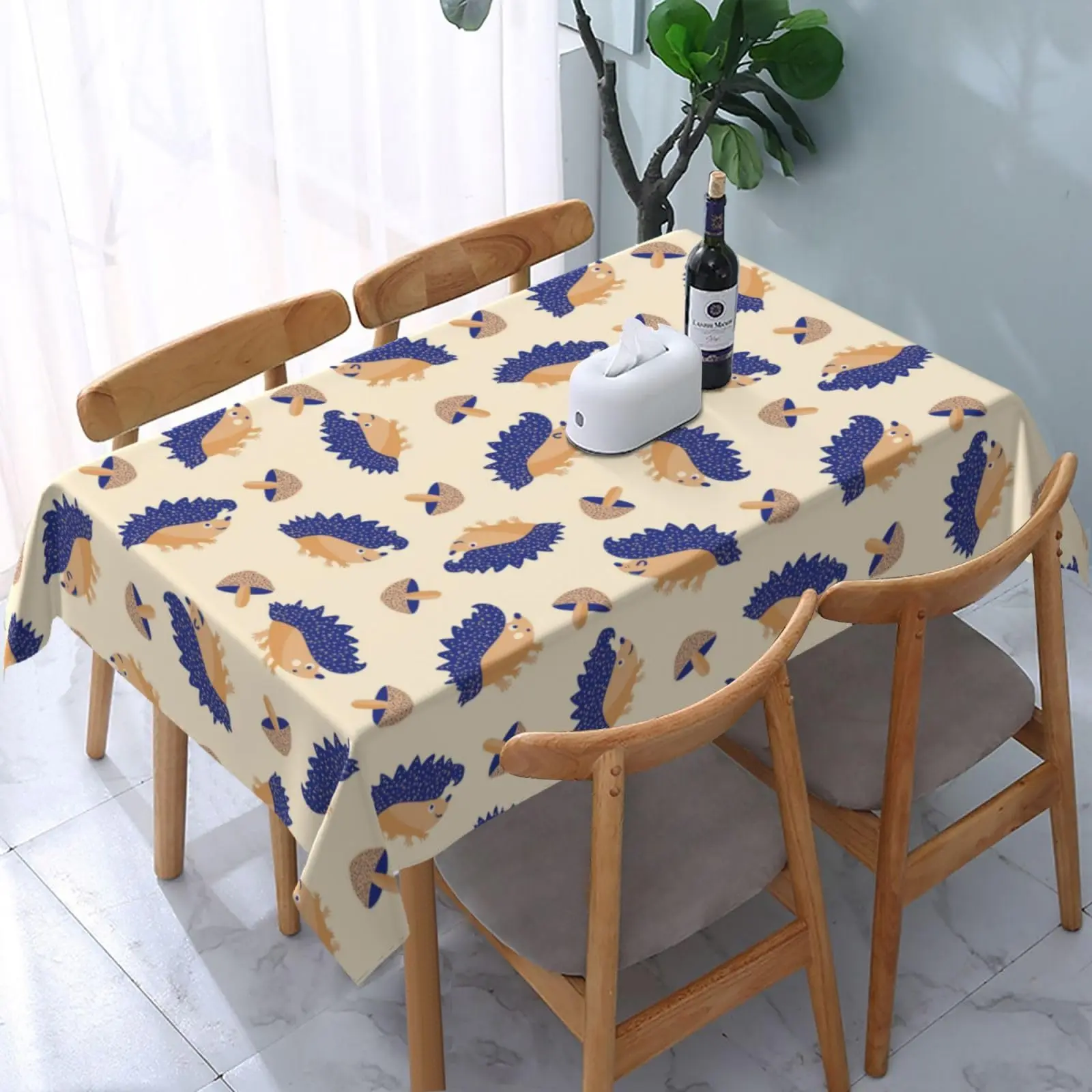 

AFHYZY Table Cloth Rectangle Table Waterproof Tablecloth Picnic Table Cover 54x 72 Inch Washable Camping Tablecloth Polyester
