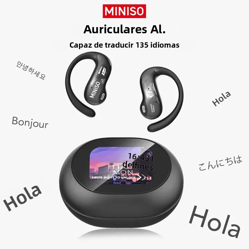[écran tactile HD] écouteurs de traduction MINISO MS188 AI écouteurs Bluetooth casque sans fil durée de vie de la batterie Ultra longue