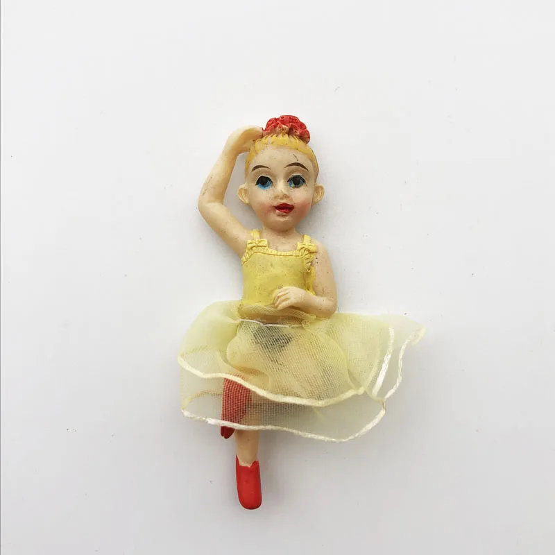 

Fridge Magnet Personalized French Ballet Girl Creative Cultural Landscape Decoration Message Stickers Tourism Souvenir