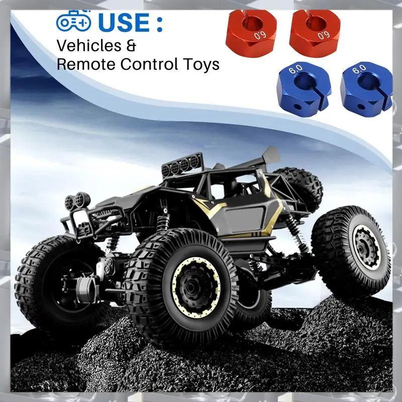 Hot Selling-4 Pcs Aluminum Thickness Wheel Hex 12Mm Drive Hub With Pins Screws For RC Car Crawler Trucks Slash,4 Pcs Aluminum Th