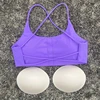 Women Sports Bra Sexy Cross Straps Back Fitness Bralette High Impact Gym Yoga Workout Crop Top Vest Push Up Running Underwear 6