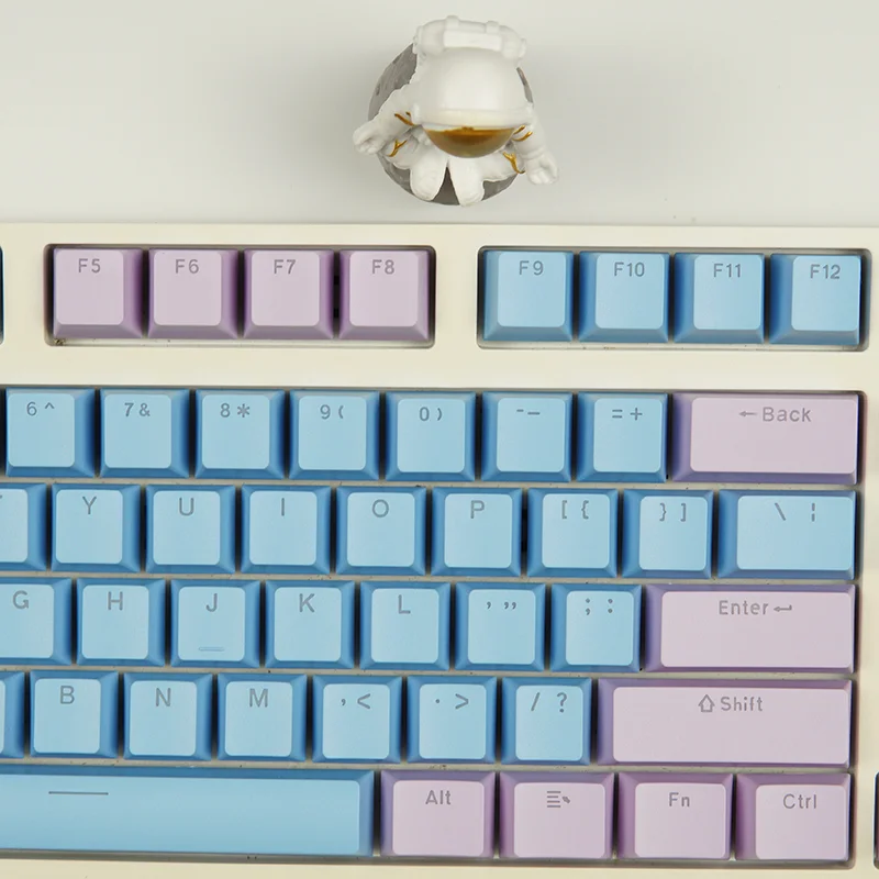 Abs Contraste Cor Keycaps para Teclado Mecânico Transmissão Duplo Tiro 108 Chaves Oem 61 87 104 Iso Layout Ansi - Imagem 3