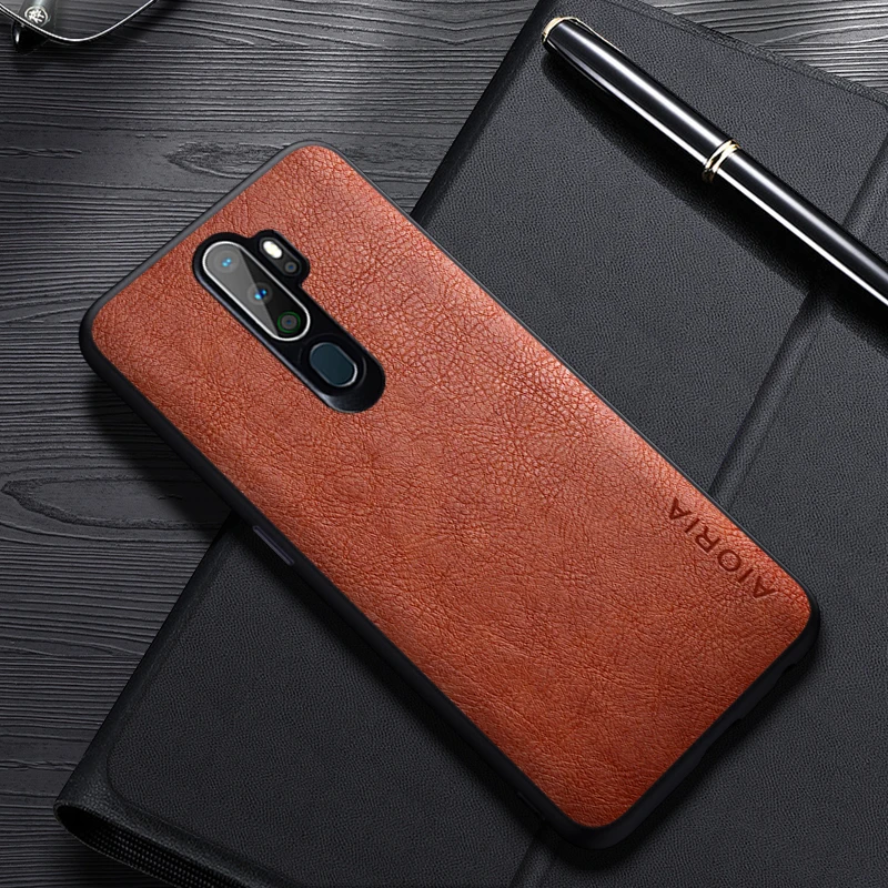 Luxury Leather Business Phone Case – Simple Design