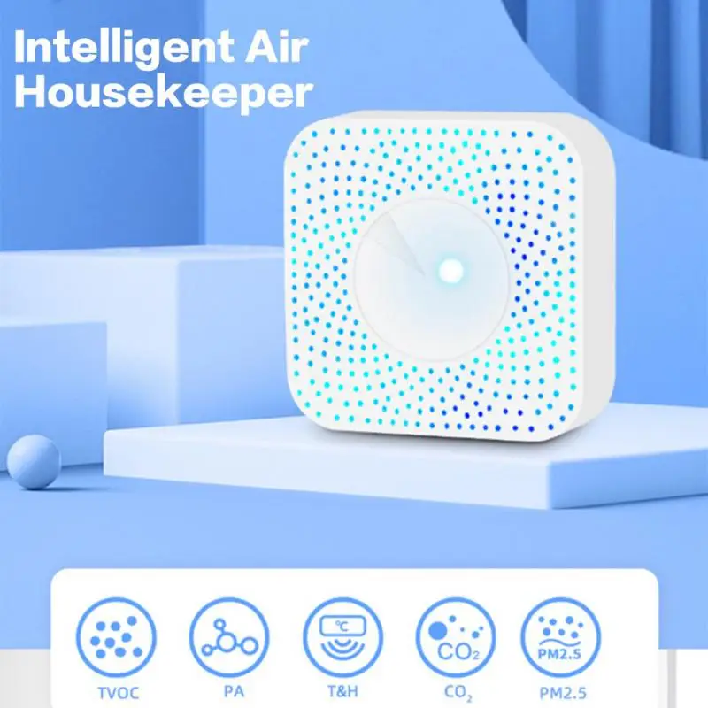 Tuya VOC/CO2/температура/умный датчик/датчик обнаружения PM 2 5 Многофункциональный Wi-Fi