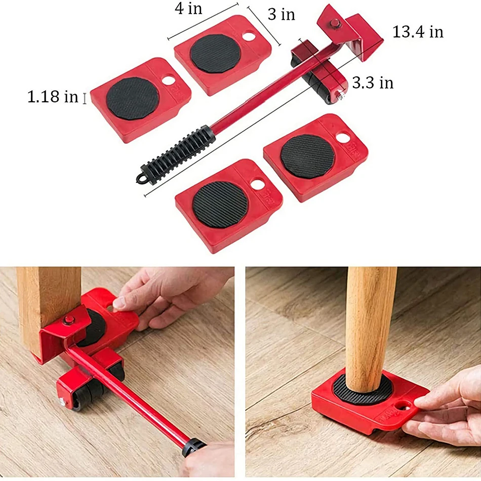 Furniture Lifter Tool Transport Shifter Heavy Duty Furniture Sliders For  Tile Floors Appliance Rollers Mover Leverage Tools - AliExpress