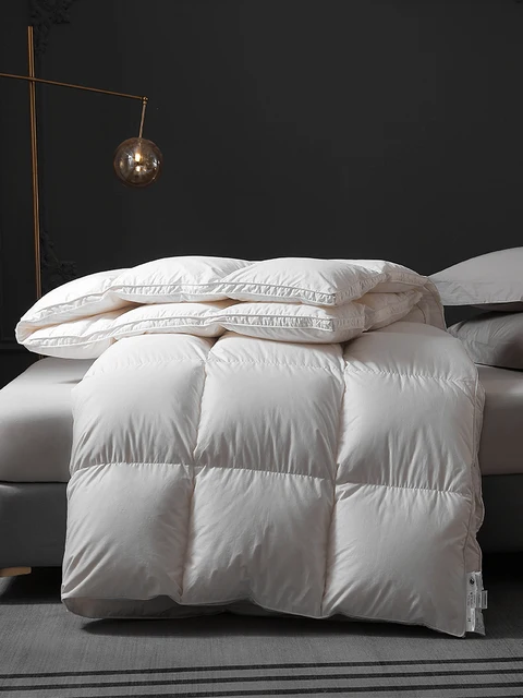 Couette épaisse Super King en duvet d'oie, couette pleine grandeur, conforme aux normes pour l'hiver, offre de la chaleur, duSALE, 2025 6