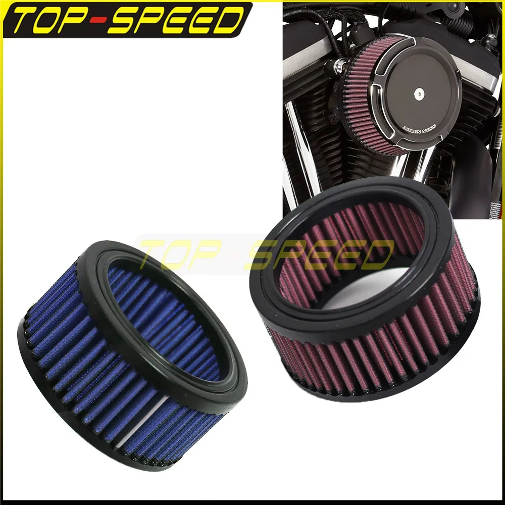

Universal Motorcycle Air Filter Round Air Cleaner 0.2 oz 6 ml 3" Replacement Cotton Gauze Air Filters Kit High Air Flow Systems