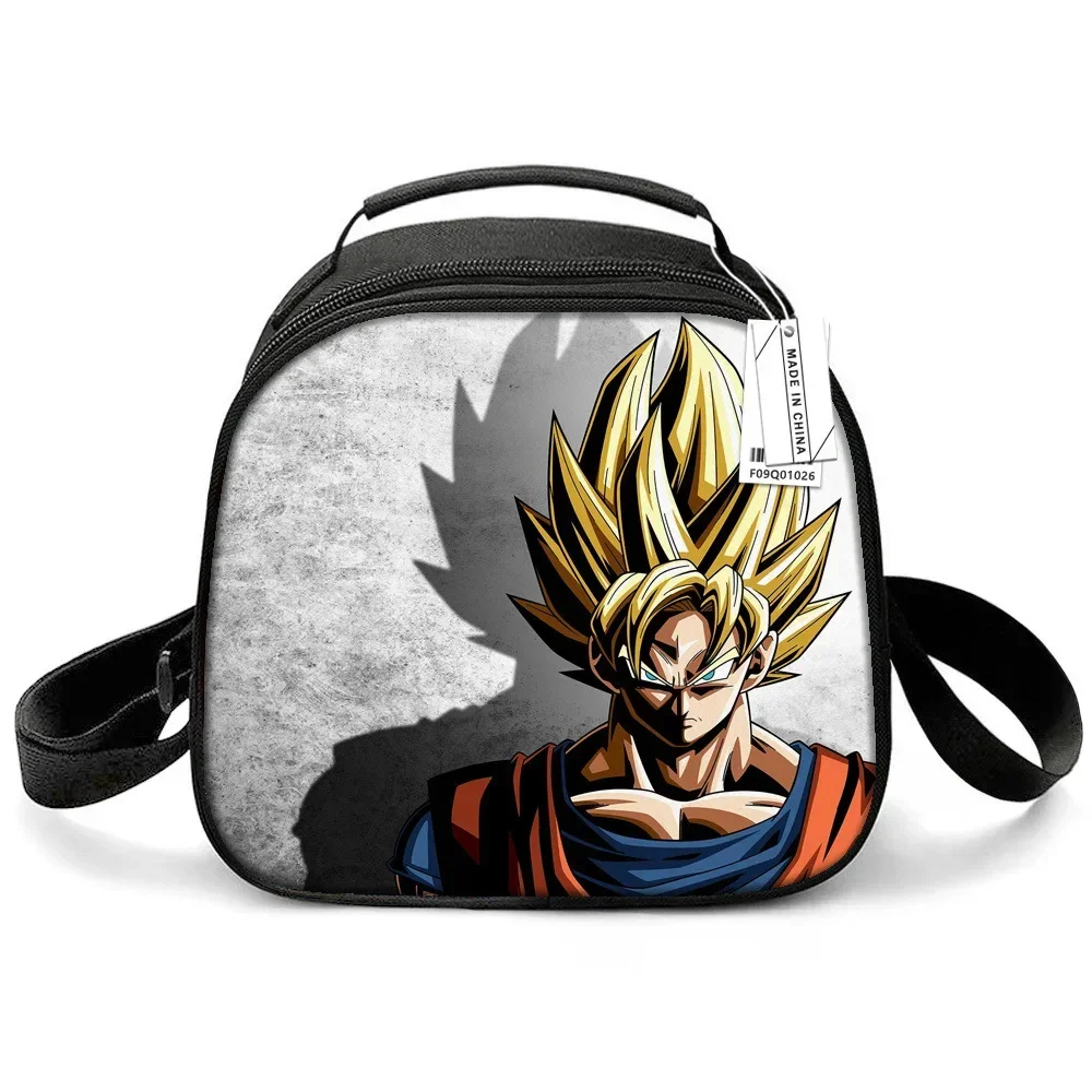 Dragon Ball Polyester Children's LunchBag Primary School Lunch BoxBag Ice Bag Cartoon One Shoulder Portable MealBag