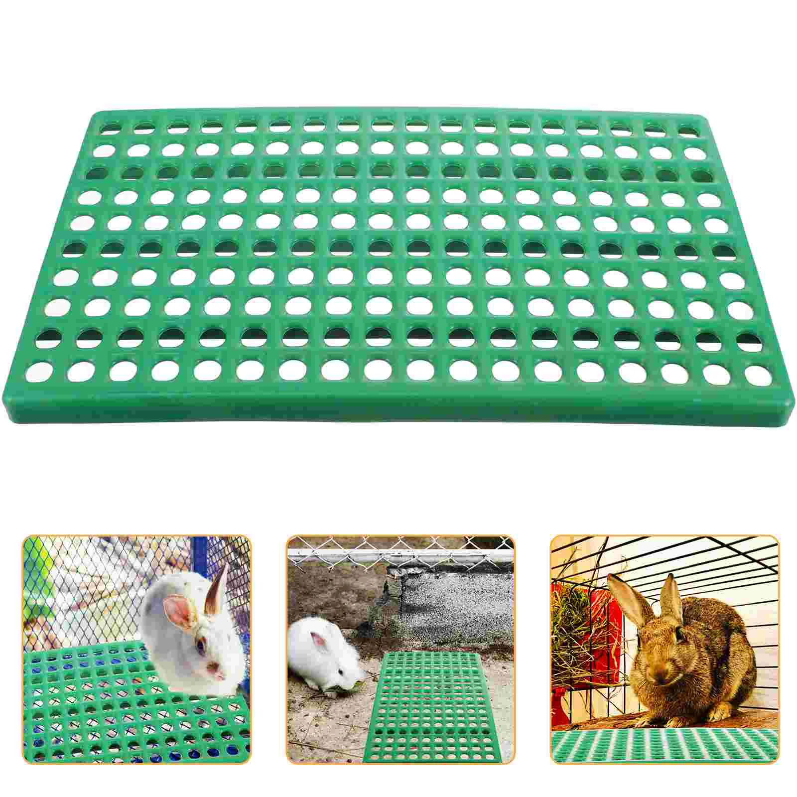 

Litter Tray Rabbit Cage Mat Pet Cage Feet Mat Pet Cage Bottom Net Cage Isolation Mat Leaky Board for Bunny Rabbit Pet Rabbits