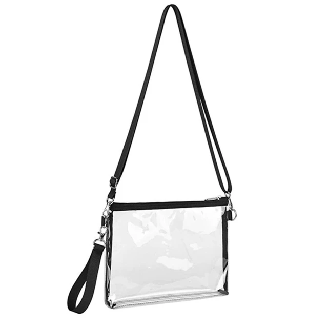 Amazon.com: MAY TREE Clear Bag Stadium Approved with Interchangeable Strap, Clear  Purse for Women Men, Transparent Concert Bag 0.5MM Water Resistant  Thickened PVC : Clothing, Shoes & Jewelry