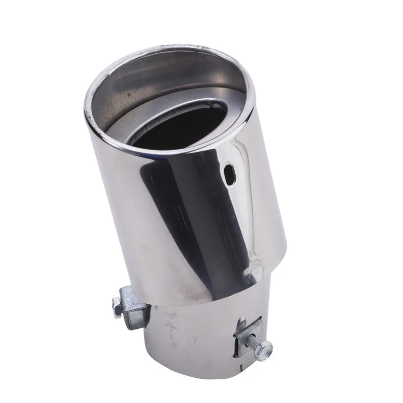 Universal Stainless Steel Chrome Car Tail Rear Straight Round Exhaust Pipe Tail Muffler Pipe Tip Accessories