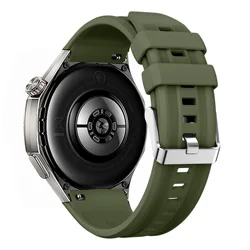 Premium Silicone Strap for Huawei Watch GT 6 Pro - Soft & Comfortable Replacement Band (Army Green)