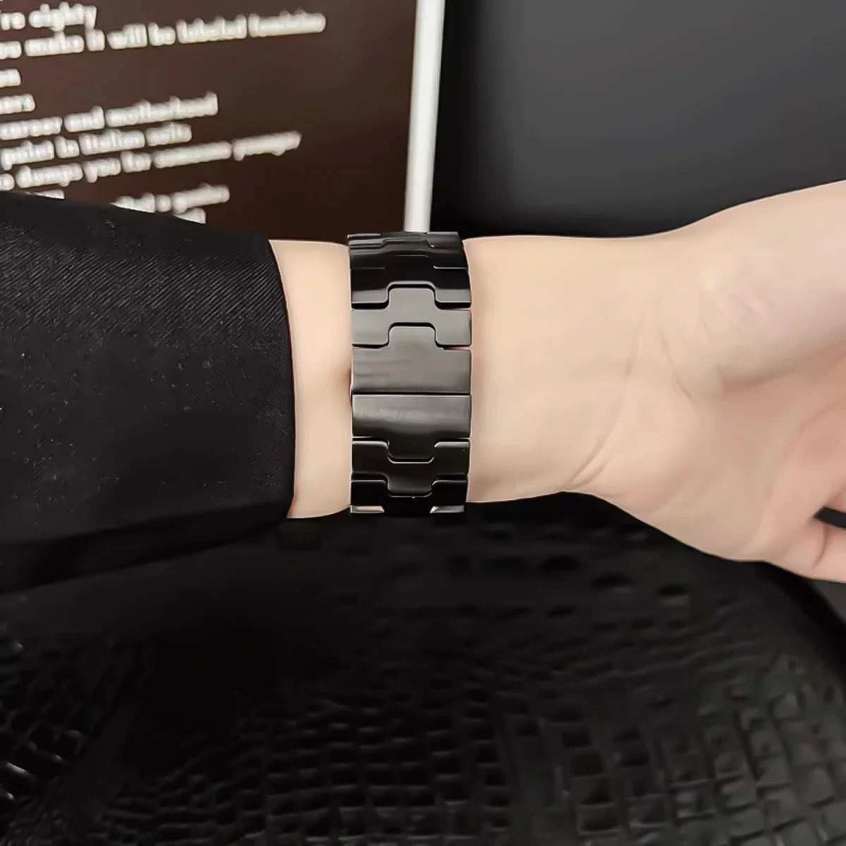 22mm Luxury Titanium Men's Metal Bracelet Watch Band