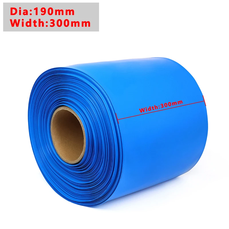 Pacote do tubo do psiquiatra do calor do PVC, filme isolado, caso do lítio, luva do cabo, envoltório do psiquiatra, 1 m, 5m, envoltório da bateria 18650, largura 130mm a 600mm