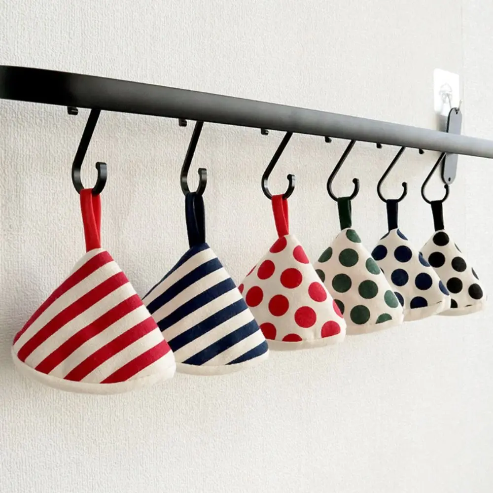 Kitchen Tool Pot Handle Cap Durable Cotton Triangle Microwave Glove High Temperature Resistance Non-slip Oven Gloves