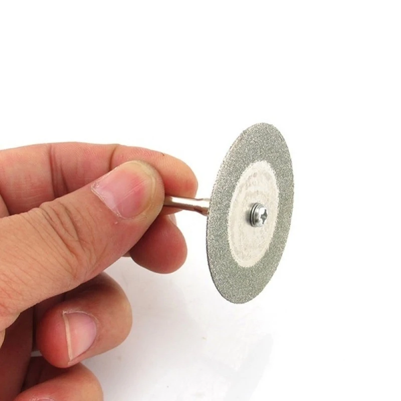 5pcs 22mm 다이아몬드 커팅 디스크 1pcs 연결 생크 미니 다이아몬드 톱 블레이드 Dremel 드릴 맞춤 로타리 도구에 대 한 잘라 내기