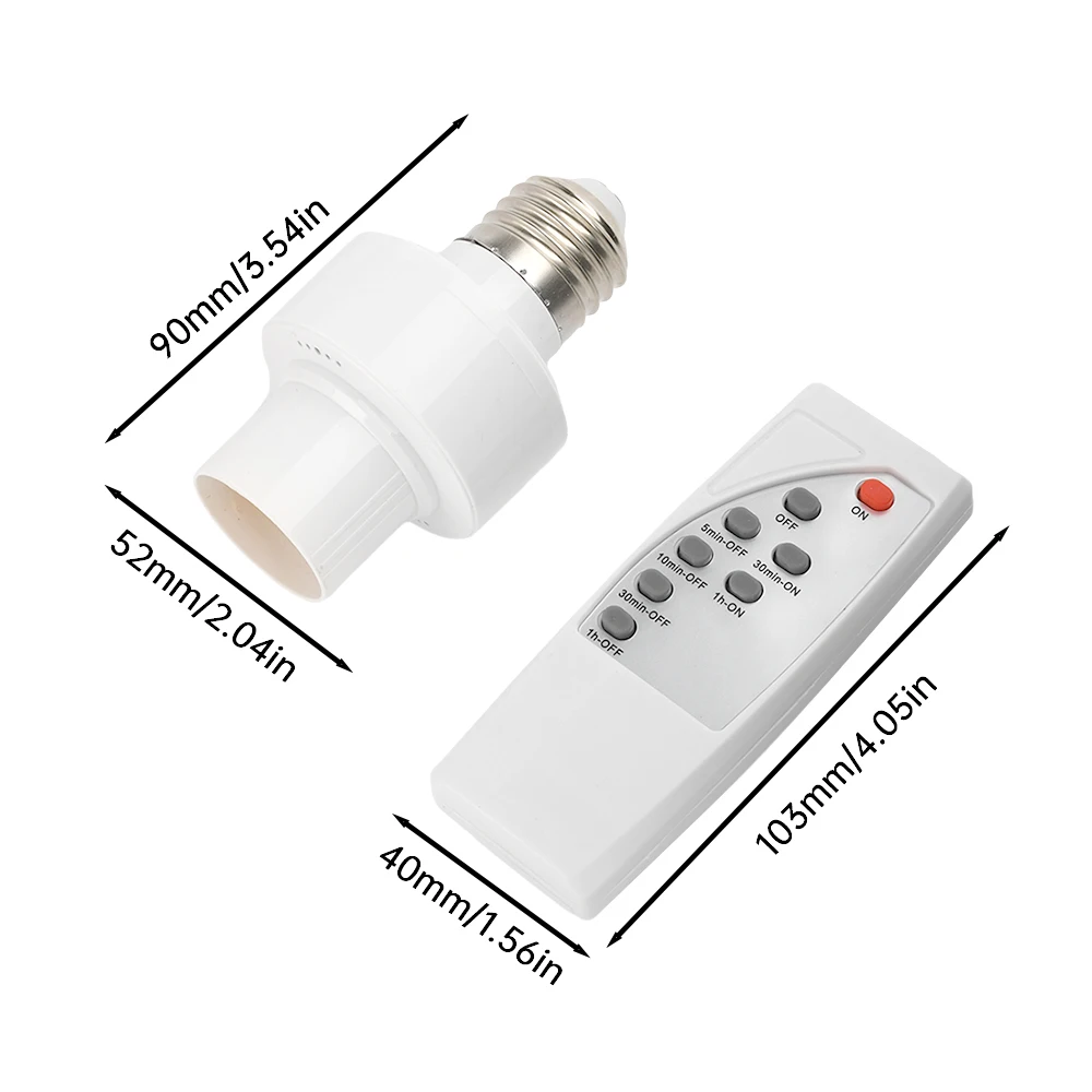 Lamp Holder Lamp Bulb Holder Lamp Base LED Lamp Base Infrared Smart Converter LED Lamp Holder E27 AC85-265V With IR Remote Controller Switch Power Supply