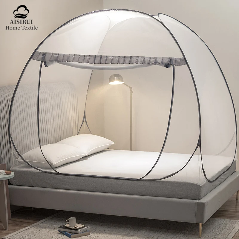

Mosquito Net U-shaped Zipper Magic Installation-free Foldable Mosquito Net Children's Fall Proof Mosquito Proof Mongolian Yurt