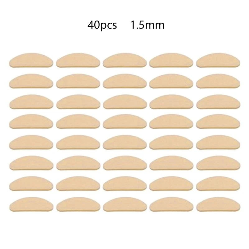40pcs 안경 노스 패드 자체 접착제 안티 슬립 코 패드 드롭 모양의 코 패드