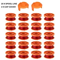Trimmer Spool Line For Worx Replacement Grass Trimmer Line Spool Set For Worx Weed Eater 10FT/ 3.1M Weed Eater Edger Line String 2