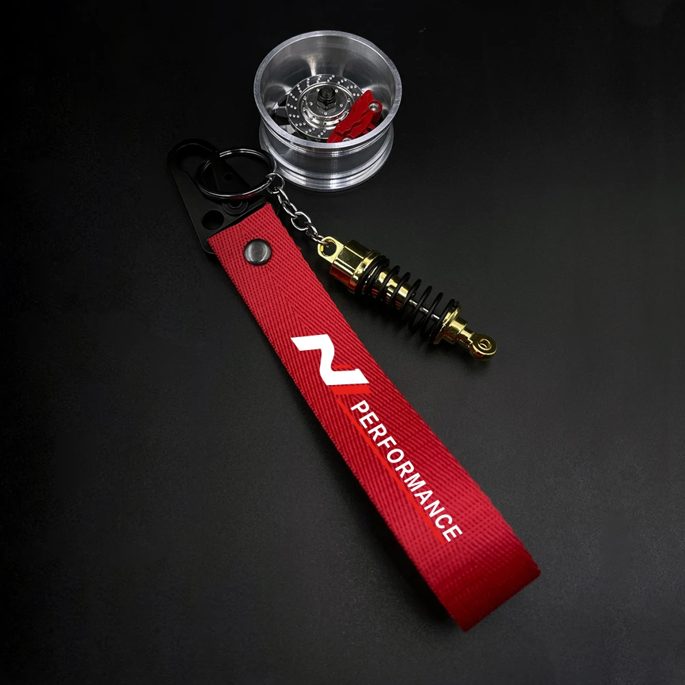 Car Keytags Strap Keychain For Hyundai i20n i30n Veloster Kona Tucson Sonata Elantra anti lost keychain keychain holder