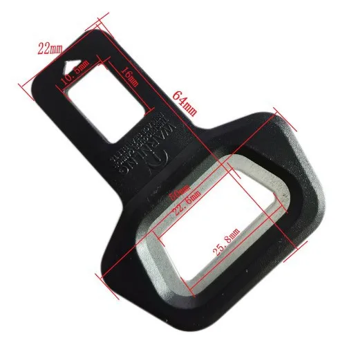 Seat belt extender 1Pc/2Pcs Car Seat Belt Clip Extender Safety Seatbelt Lock Buckle Plug Thick Insert Socket Extender Safety Buckle Car Accessories